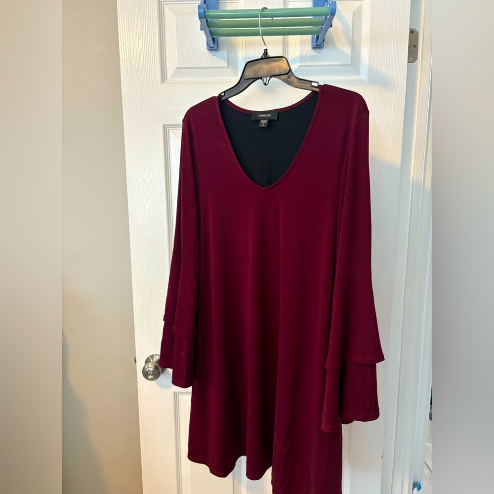 Karen Kane Burgundy Midi Dress